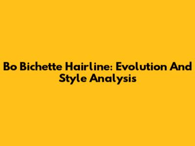 Bo Bichette Hairline: Evolution And Style Analysis
