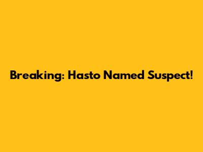 Breaking: Hasto Named Suspect!