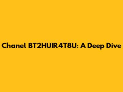 Chanel BT2HUIR4T8U: A Deep Dive