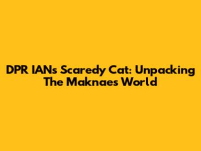 DPR IAN's Scaredy Cat: Unpacking The Maknae's World