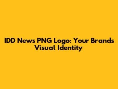 IDD News PNG Logo: Your Brand's Visual Identity