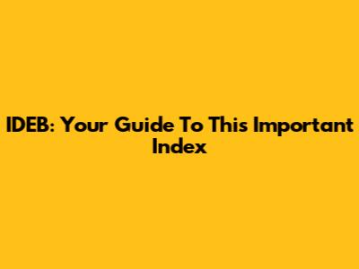 IDEB: Your Guide To This Important Index
