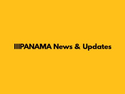 IIIPANAMA News & Updates