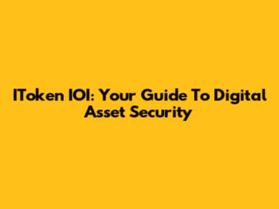 IToken IOI: Your Guide To Digital Asset Security