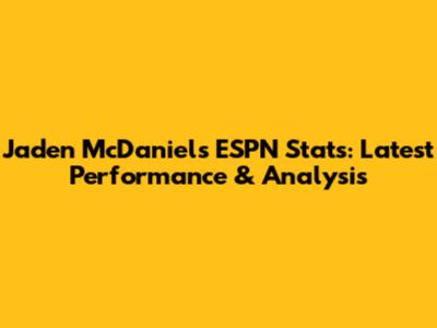 Jaden McDaniels ESPN Stats: Latest Performance & Analysis