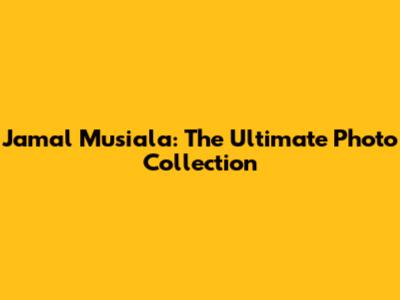 Jamal Musiala: The Ultimate Photo Collection