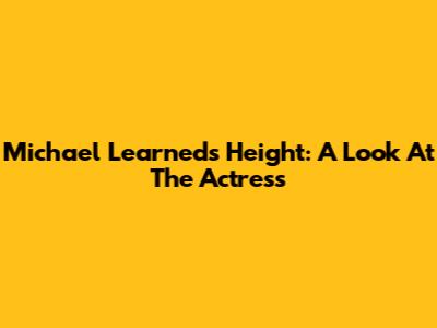Michael Learned's Height: A Look At The Actress