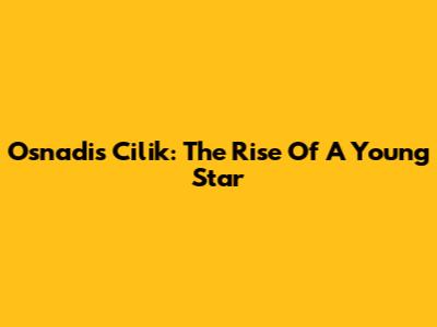 Osnadis Cilik: The Rise Of A Young Star