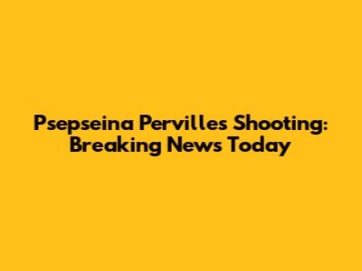Psepseina Pervilles Shooting: Breaking News Today
