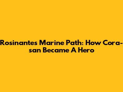 Rosinante's Marine Path: How Cora-san Became A Hero