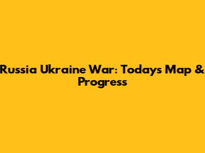 Russia Ukraine War: Today's Map & Progress