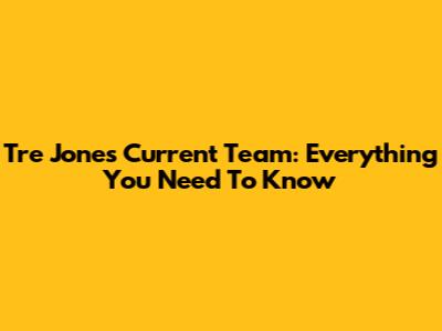 Tre Jones' Current Team: Everything You Need To Know