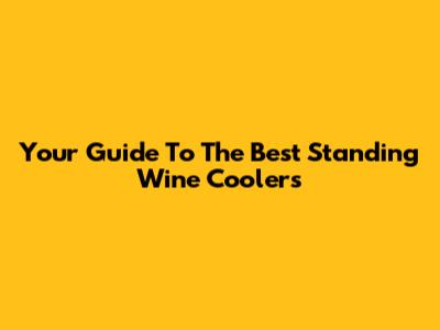 Your Guide To The Best Standing Wine Coolers